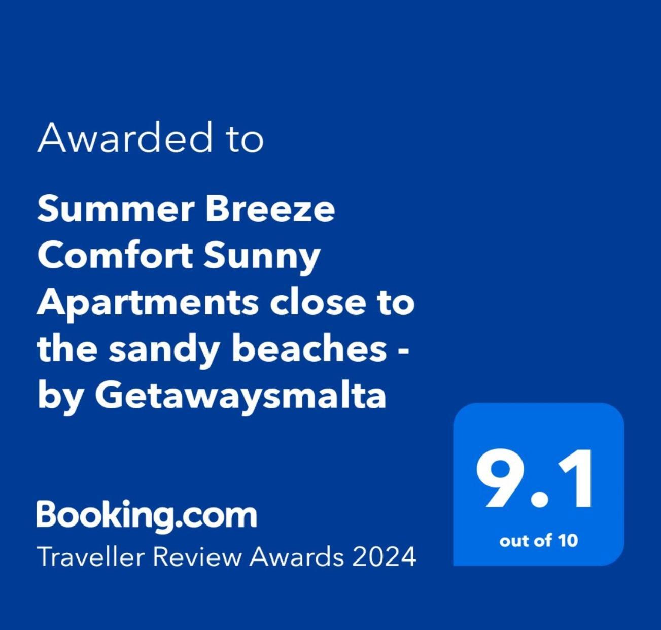 Summer Breeze Comfort Sunny Apartments Close To The Sandy Beaches - By Getawaysmalta 梅利哈 外观 照片